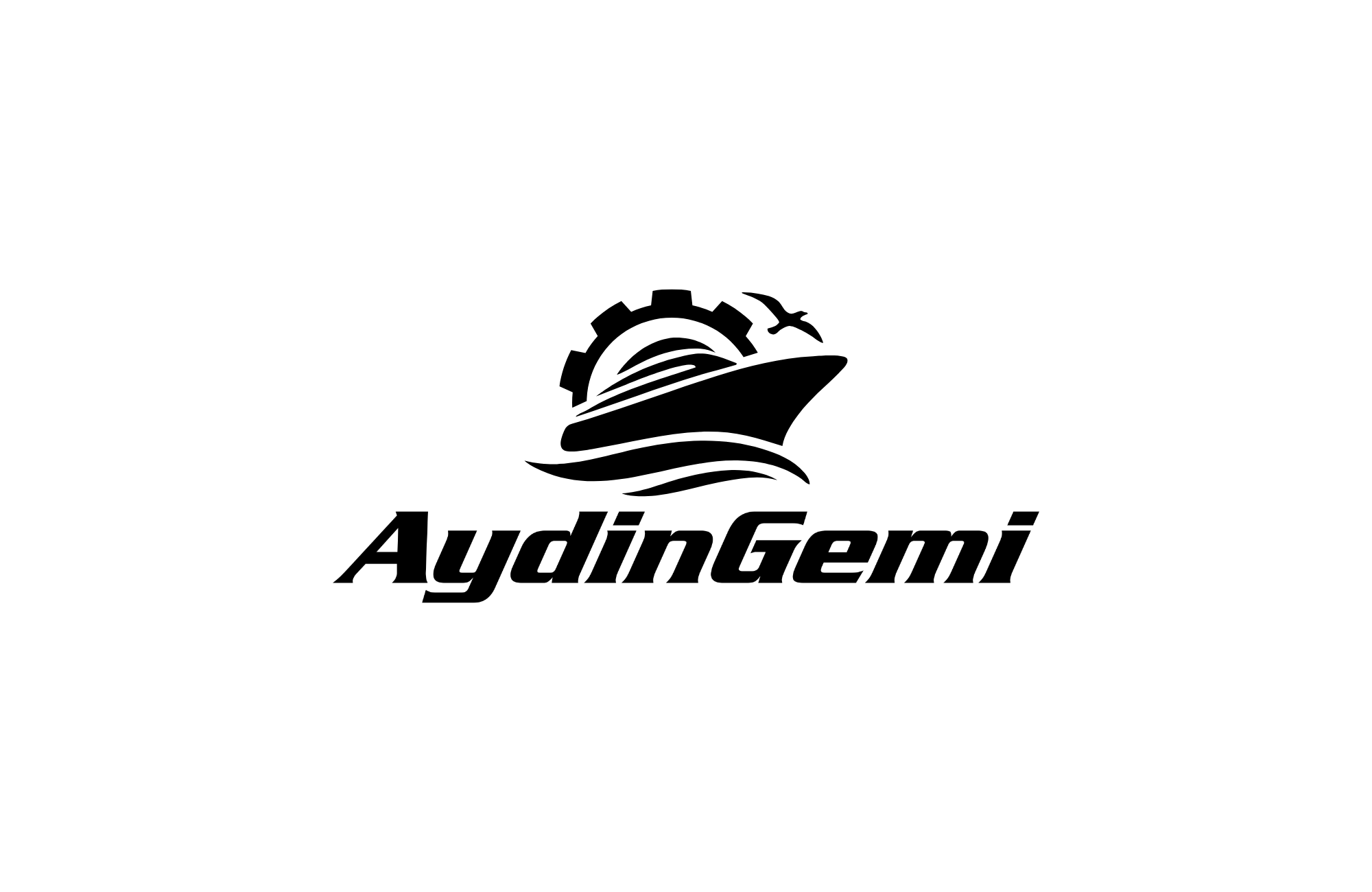 Aydin Gemi Logo Black Color Transparent Background