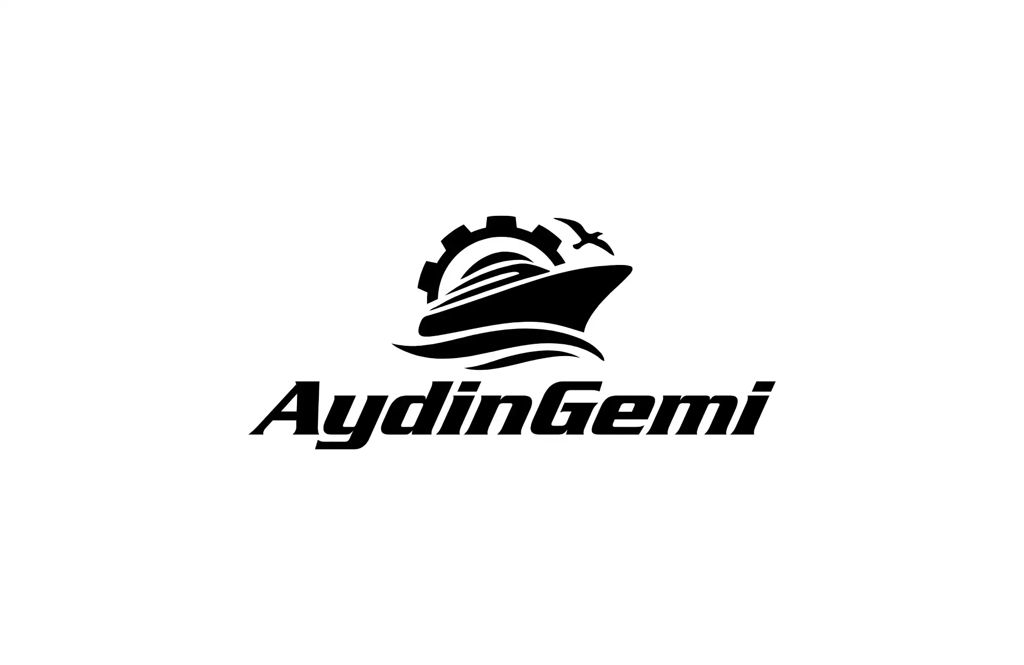 Aydin Gemi Logo Black Color Background